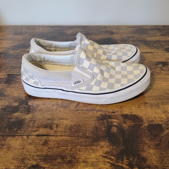 Vans Shoes - Gray and White Checkerboard Vans Woman's size 6.5/Men's size 5